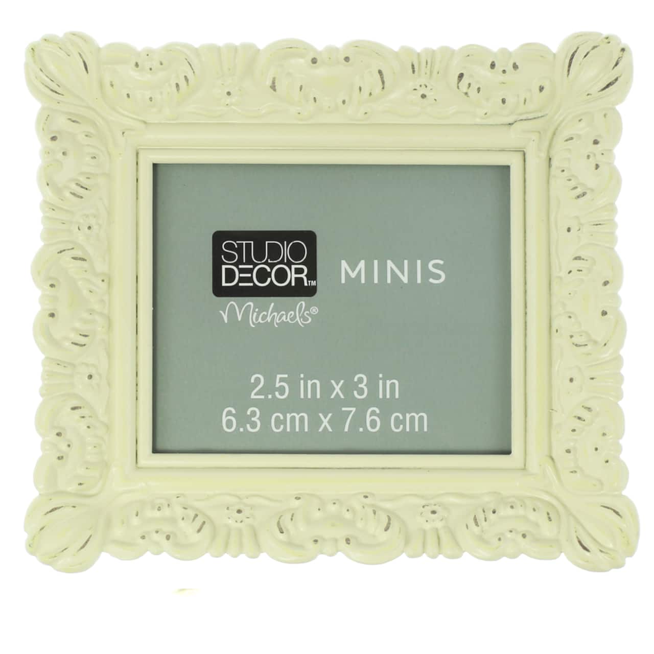 24 Pack: White Ornate 2.5" x 3" Mini Frame by Studio Décor®